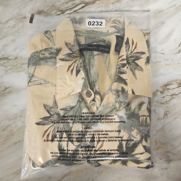 Natural Issue Mens Shirt Beige Floral Hawaiin XL Short Sleeve Button Up - Picture 16 of 16